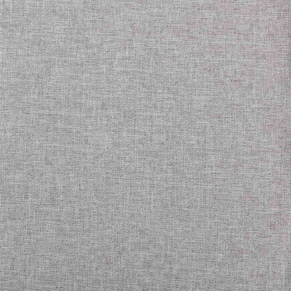 Tende Oscuranti con Ganci Effetto Lino 2 pz Grigie 140x225 cm