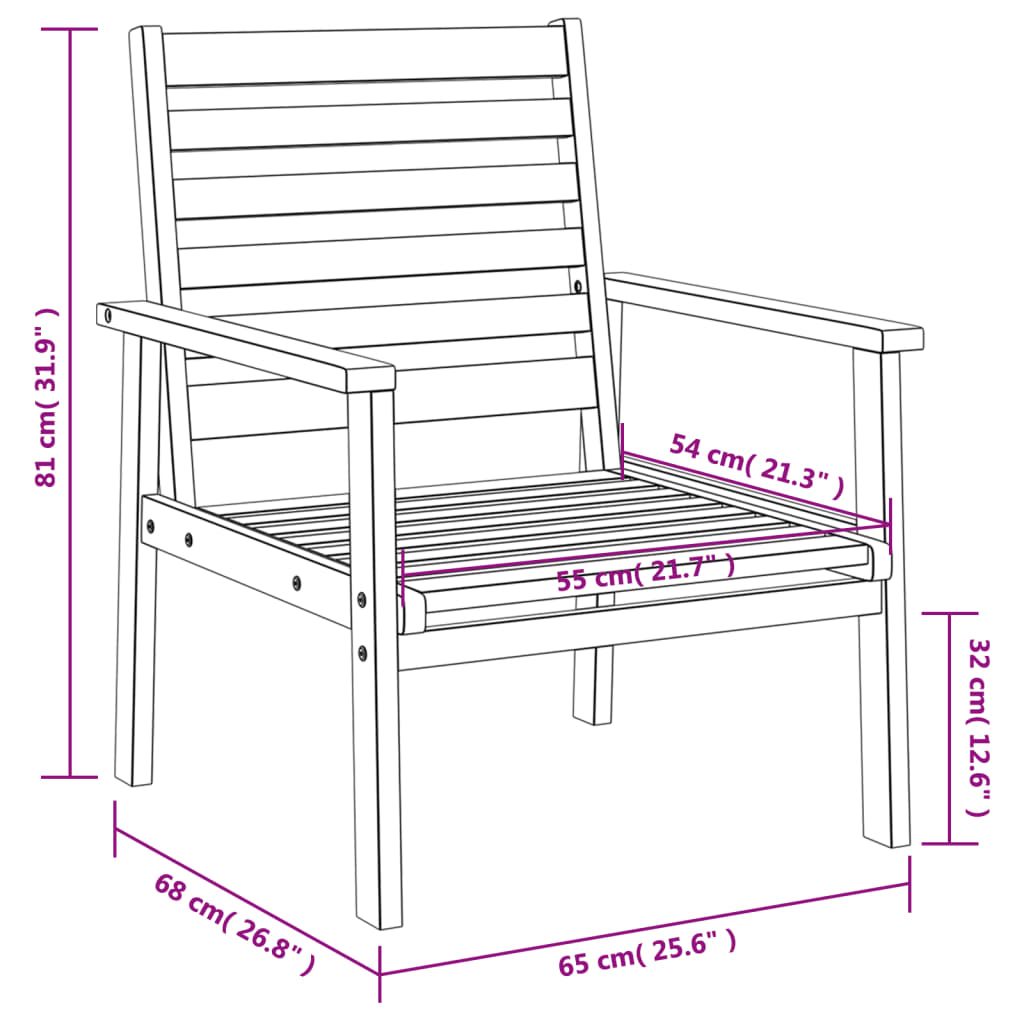Set giardino 5 pz in acacia massello con tavolo e panche