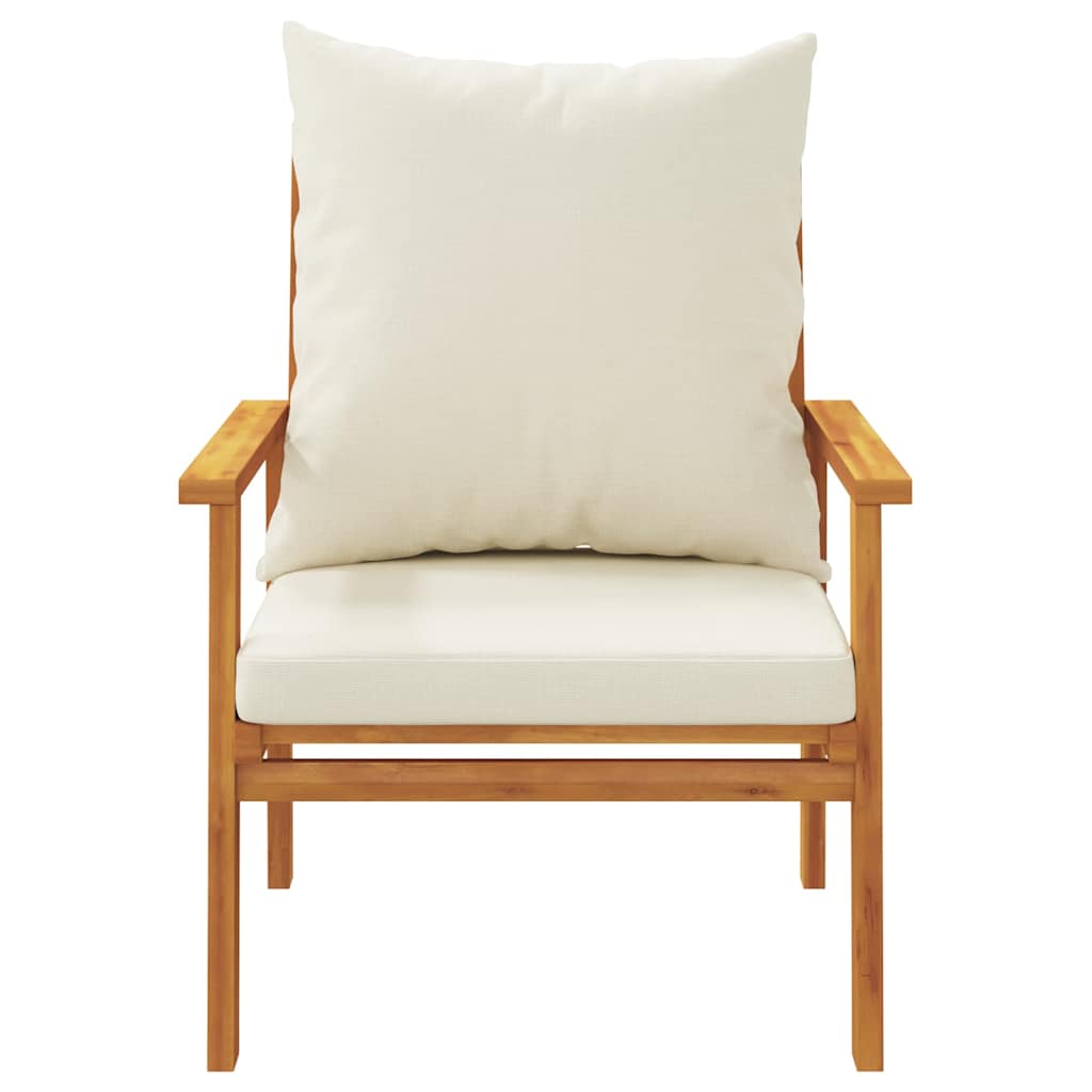 Set Salotto da Giardino 5 pz Legno Acacia con Cuscini