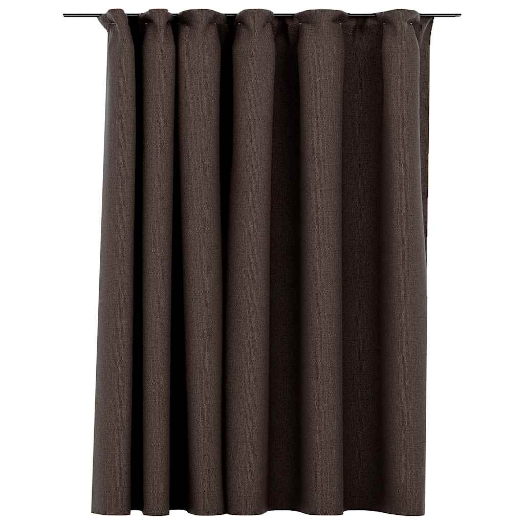 Tenda Oscurante Effetto Lino con Ganci Talpa 290x245 cm