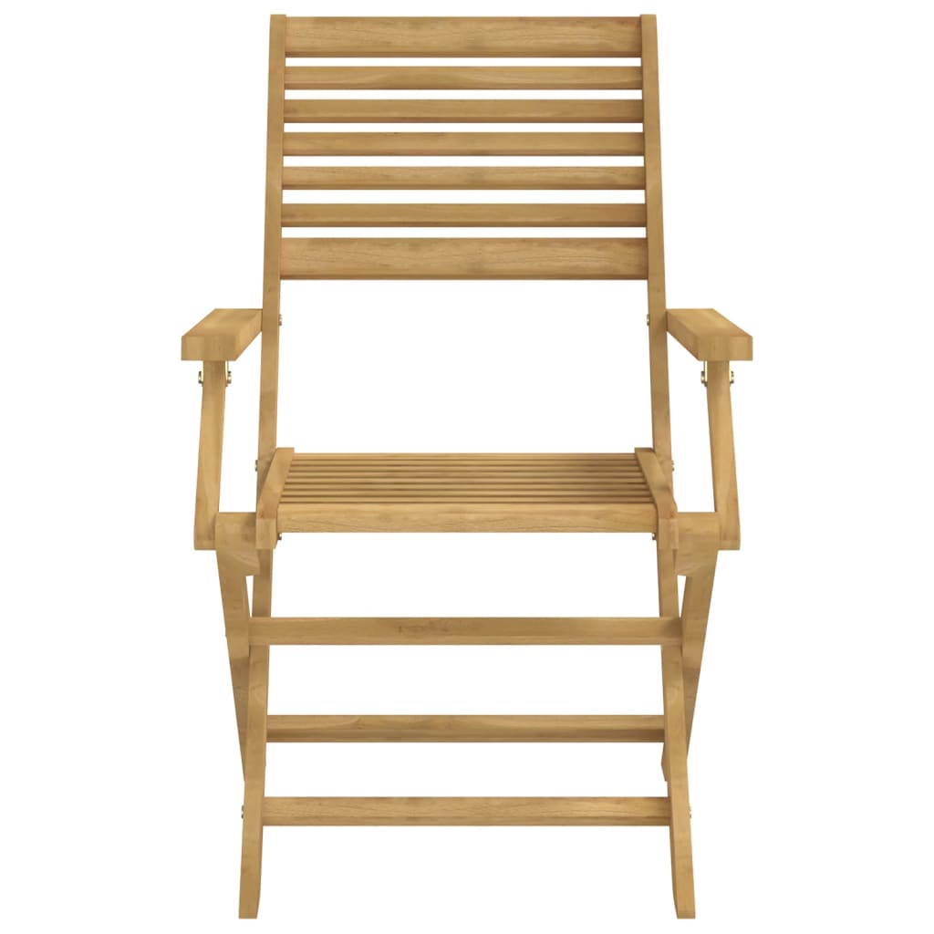 Sedie Pieghevoli 8pz 54,5x61,5x86,5 cm Massello Acacia