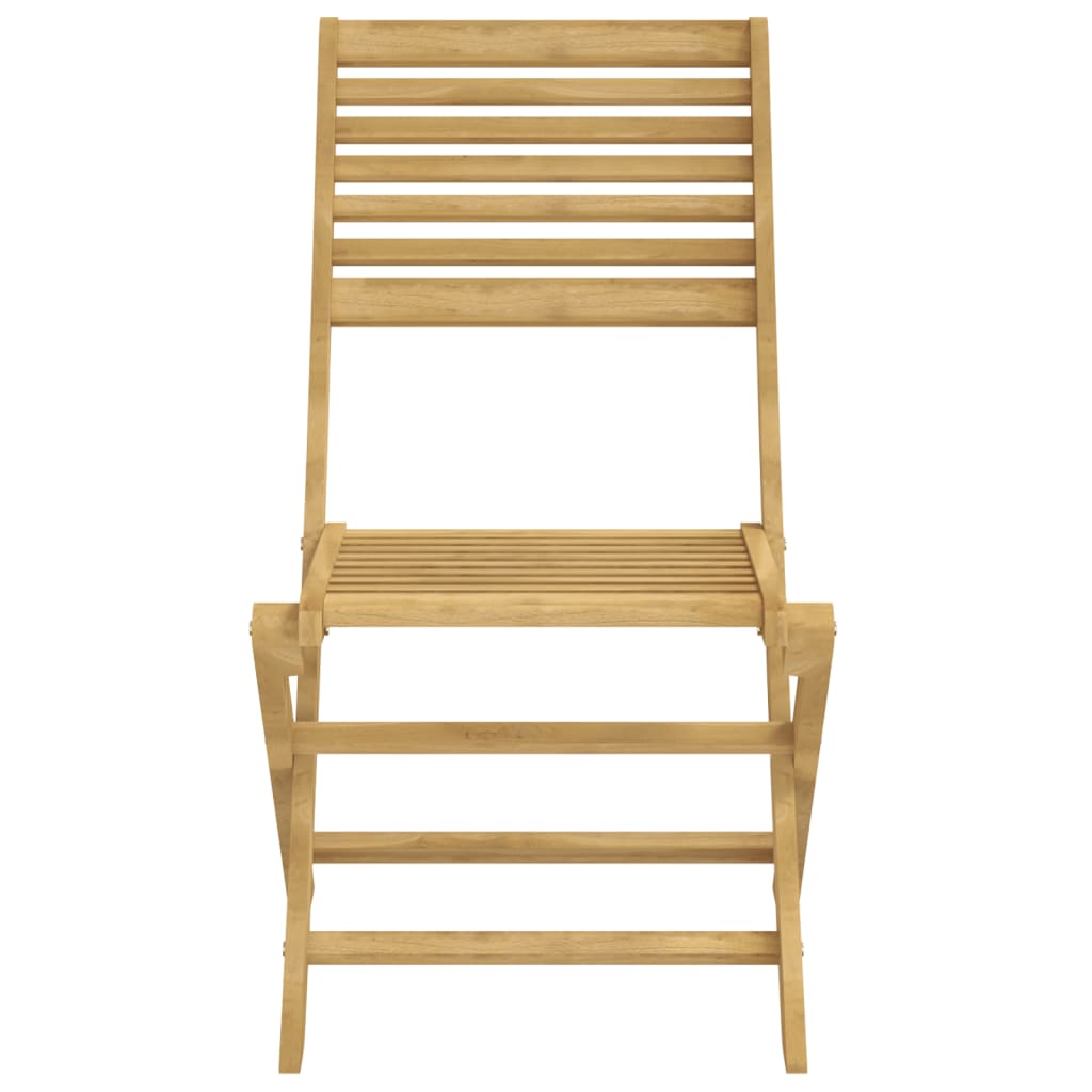 Sedie Pieghevoli 8 pz 48,5x61,5x87 cm Massello Acacia