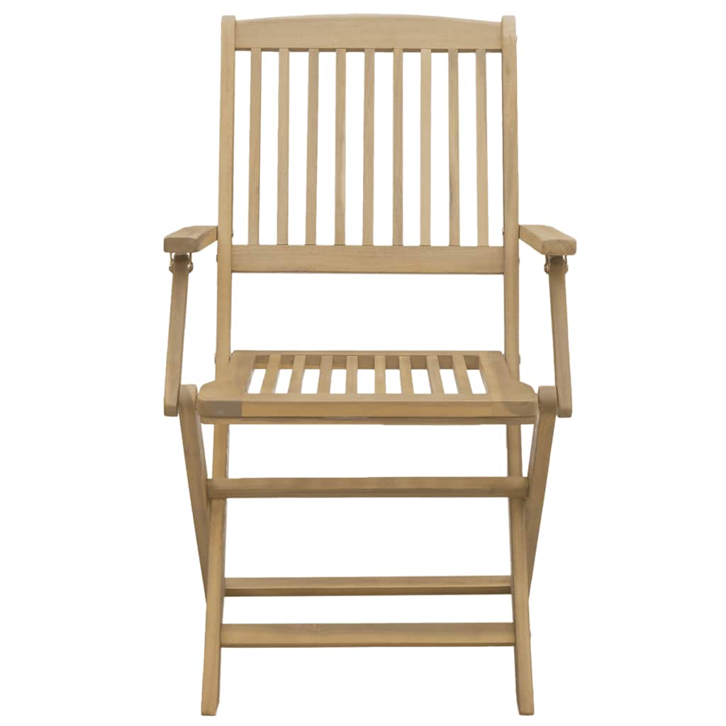 Sedie Pieghevoli 8 pz Legno Massello di Acacia