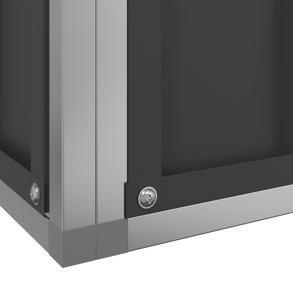 Voliera con Estensione Argento 1250,5x107x212 cm in Acciaio