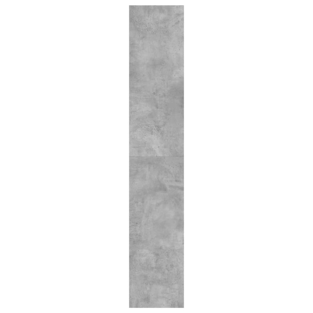 Scarpiera 4 Cassetti Ribaltabili Grigio Cemento 80x34x187,5 cm