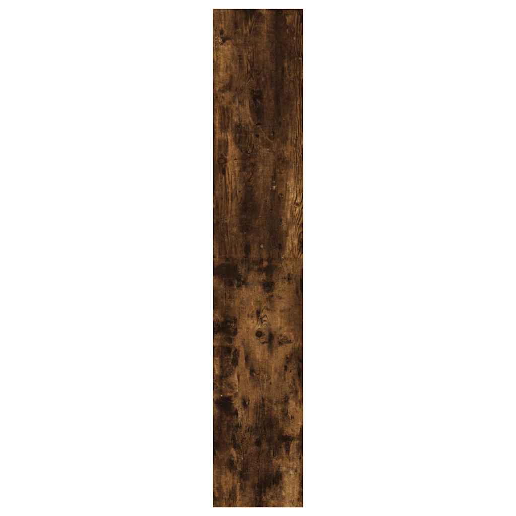 Scarpiera con 4 Cassetti Ribaltabili Rovere Fumo 80x34x187,5 cm