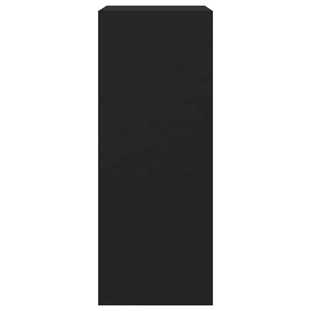 Scarpiera con 2 Cassetti Ribaltabili Nera 60x42x108 cm