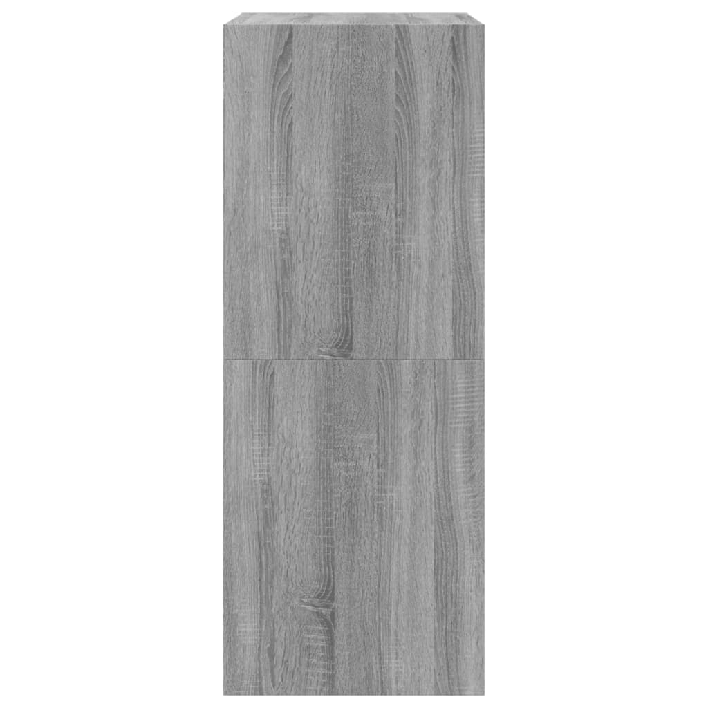 Scarpiera 2 Cassetti Ribaltabili Grigio Sonoma 60x42x108 cm