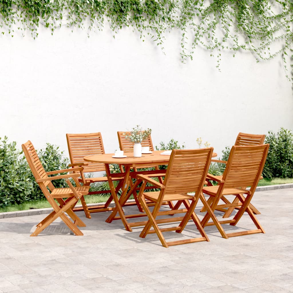 Sedie Pieghevoli 6 pz 57x66x95cm Legno Massello Acacia