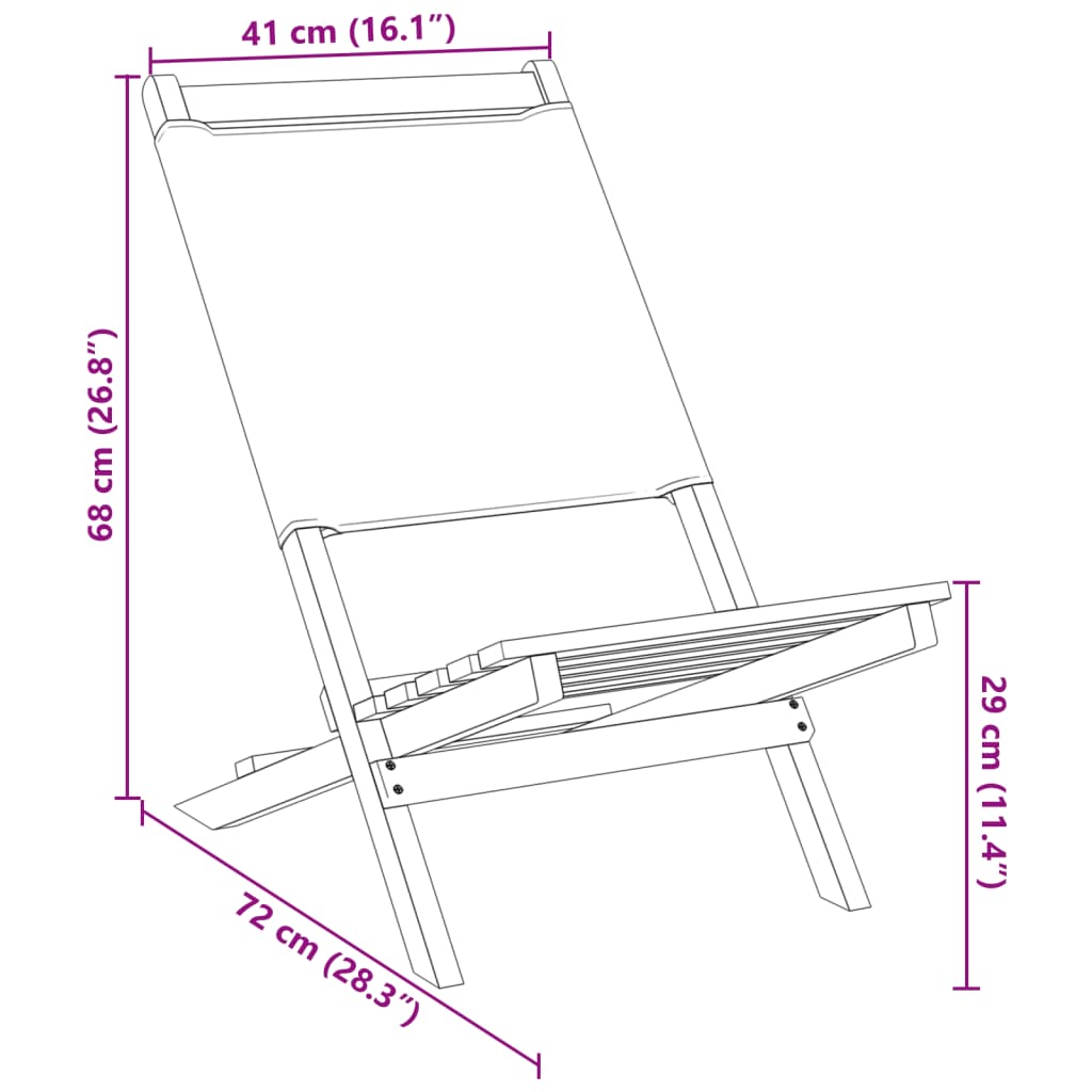 Sedie Pieghevoli 8pz Antracite Tessuto Legno Massello