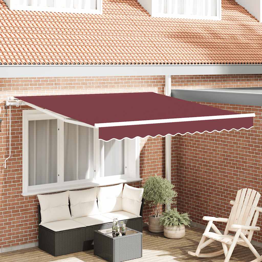 Tenda da Sole Retrattile Automatica Bordò 300x250 cm