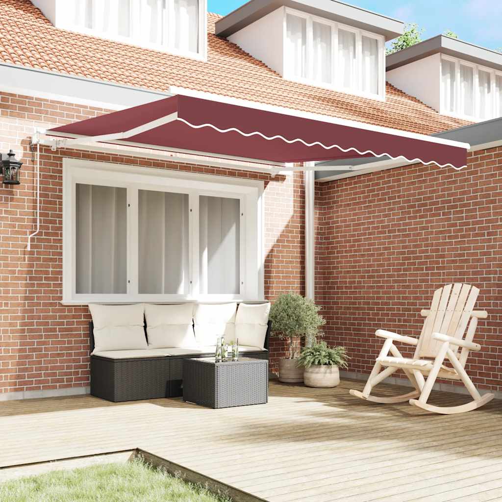 Tenda da Sole Retrattile Automatica Bordò 300x250 cm