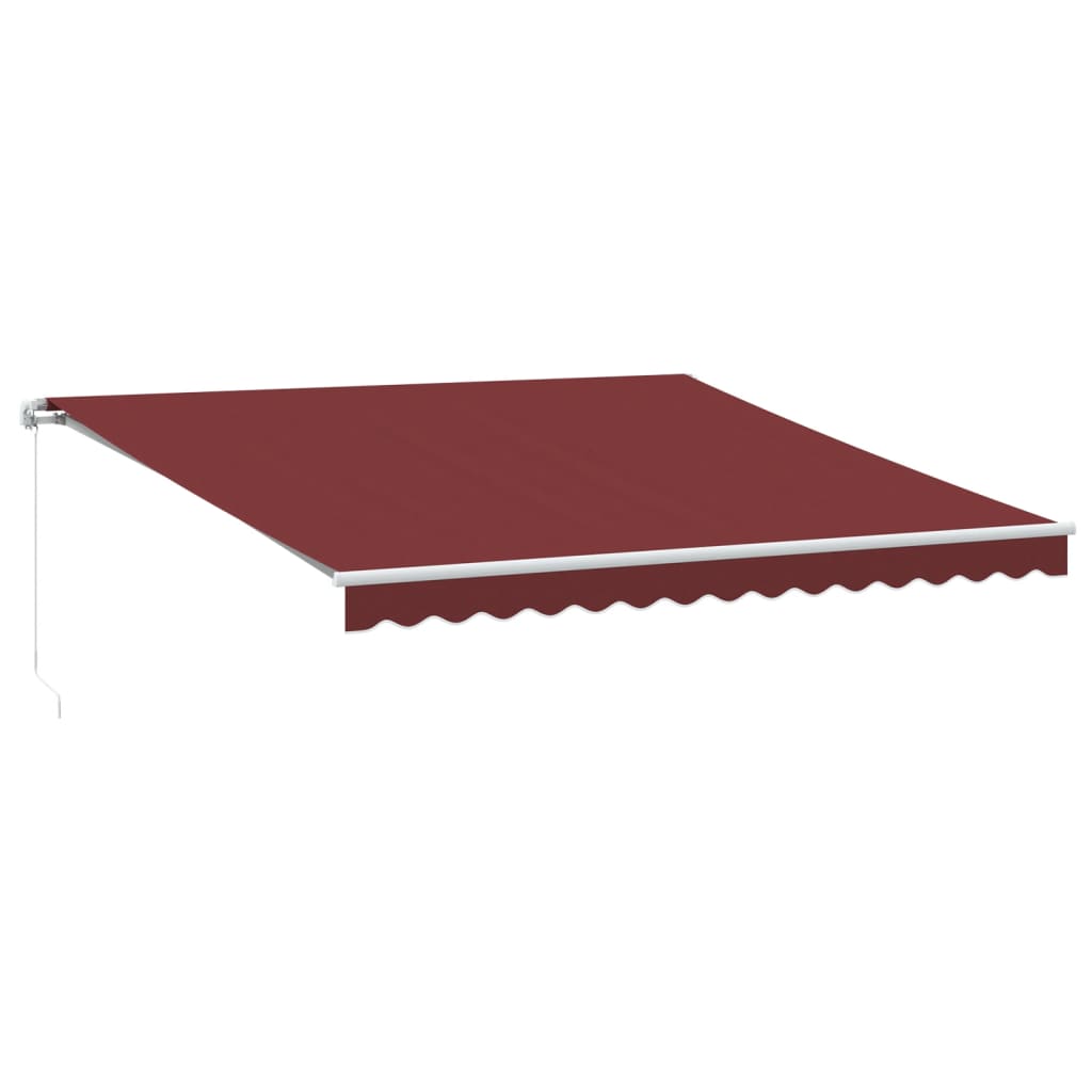 Tenda retrattile Borgogna 400 × 350 cm Poliestere e Alluminio