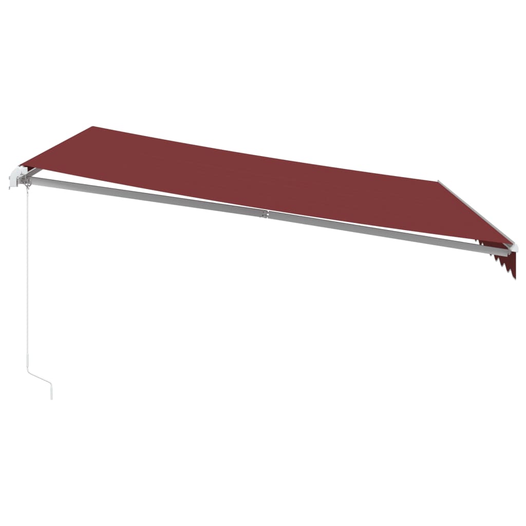 Tenda retrattile Borgogna 400 × 350 cm Poliestere e Alluminio