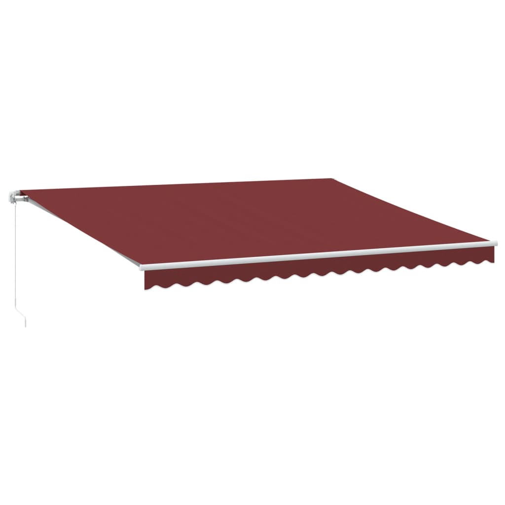 Tenda retrattile Borgogna 450 × 350 cm Poliestere e Alluminio