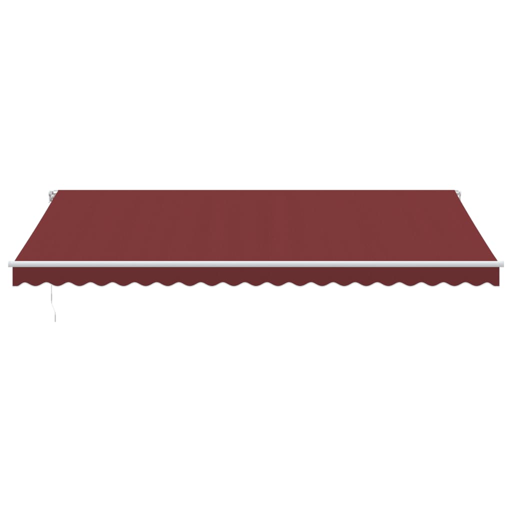 Tenda retrattile Borgogna 500 × 350 cm Tessuto e Alluminio