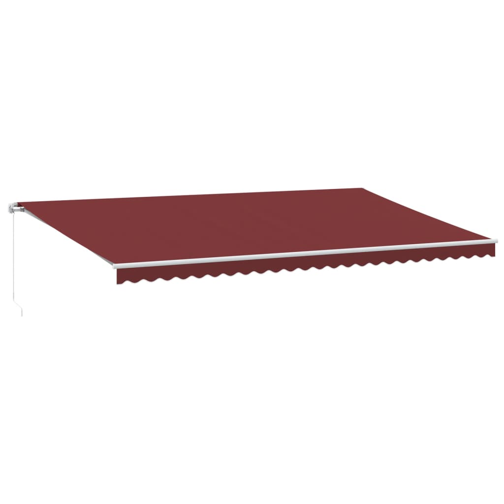 Tenda retrattile Borgogna e Bianco 600 × 350 cm