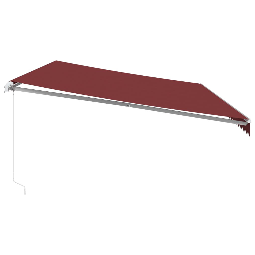 Tenda retrattile Borgogna e Bianco 600 × 350 cm