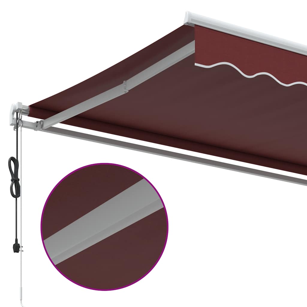 Tenda da Sole Retrattile Automatica Bordò 600x350 cm