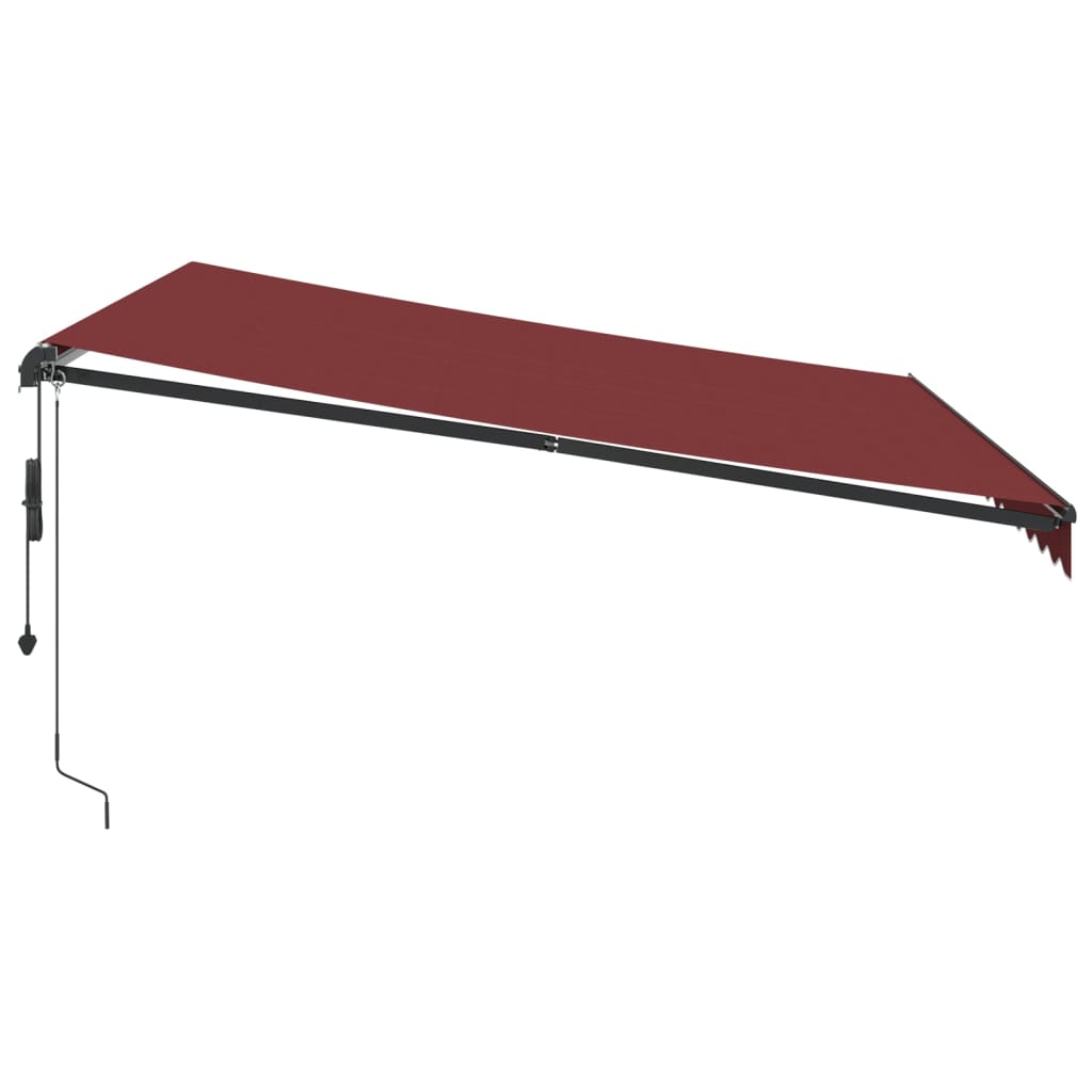 Tenda retrattile Borgogna 400 × 350 cm Poliestere