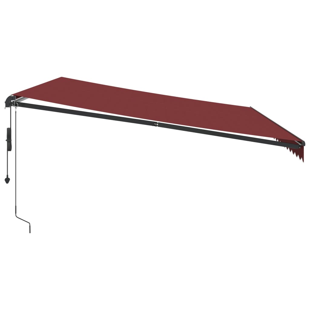Tenda da Sole Retrattile Automatica Bordò 500x350 cm