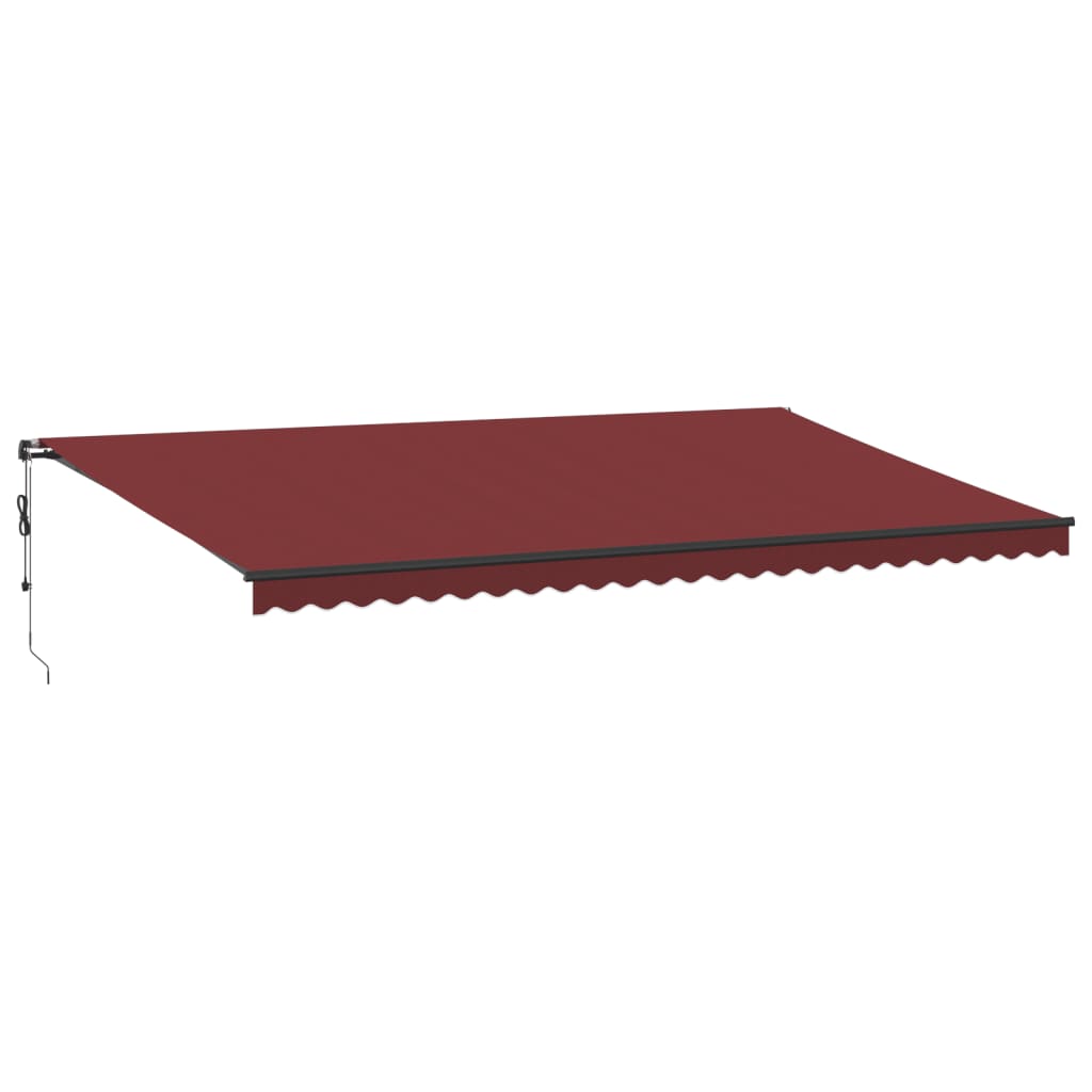 Tenda retrattile Borgogna 600 × 350 cm Poliestere