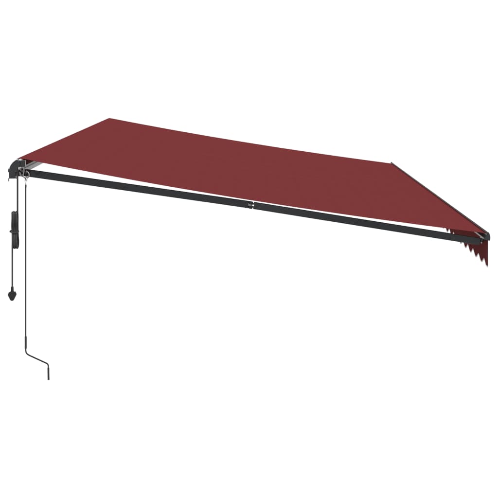 Tenda retrattile Borgogna 600 × 350 cm Poliestere