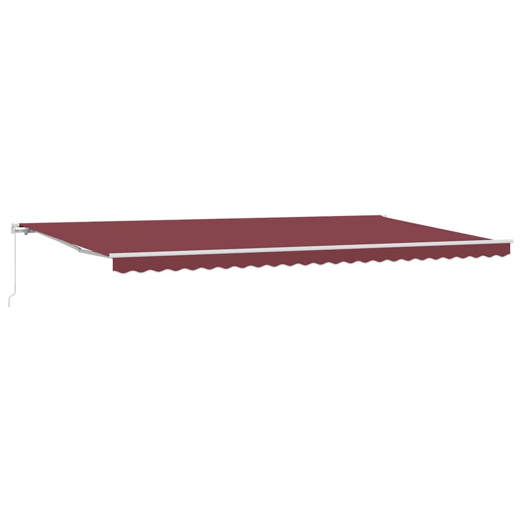 Tenda da Sole Retrattile Manuale Bordò 500x300 cm