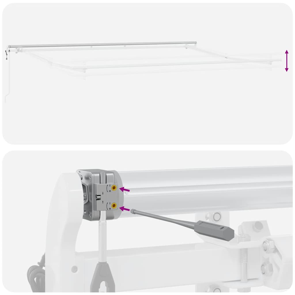 Tenda da Sole Retrattile Automatica Bordò 400x300 cm