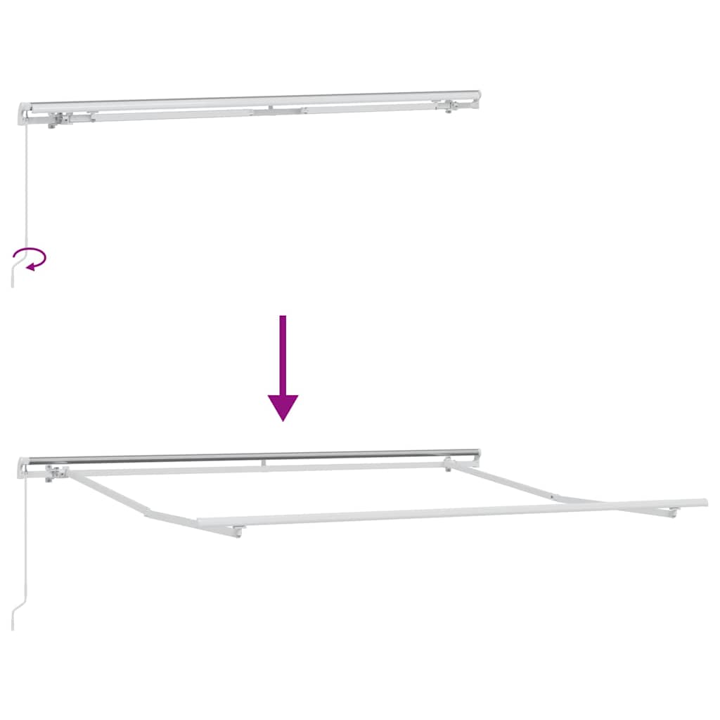 Tenda da Sole Retrattile Manuale Bordò 300x250 cm
