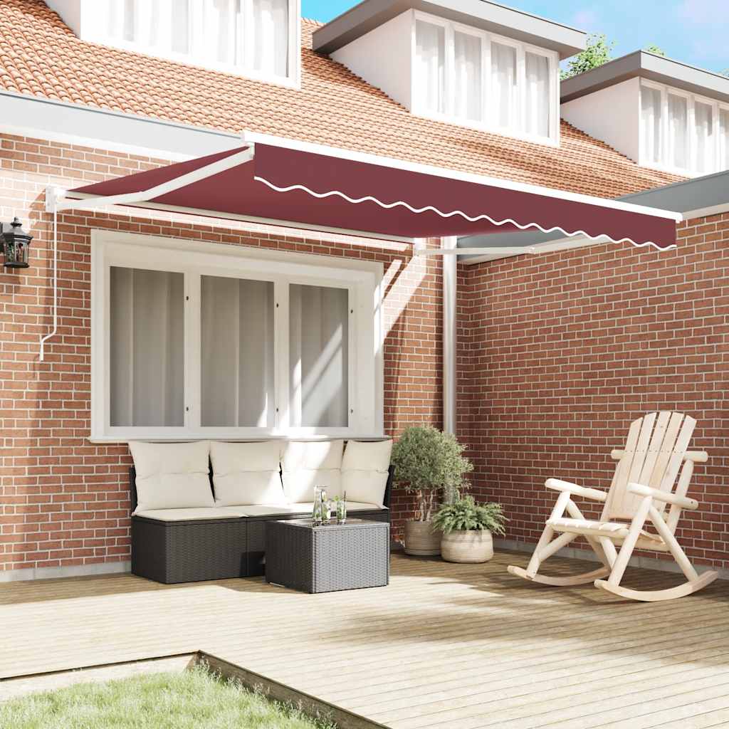 Tenda da Sole Retrattile Manuale Bordò 300x250 cm