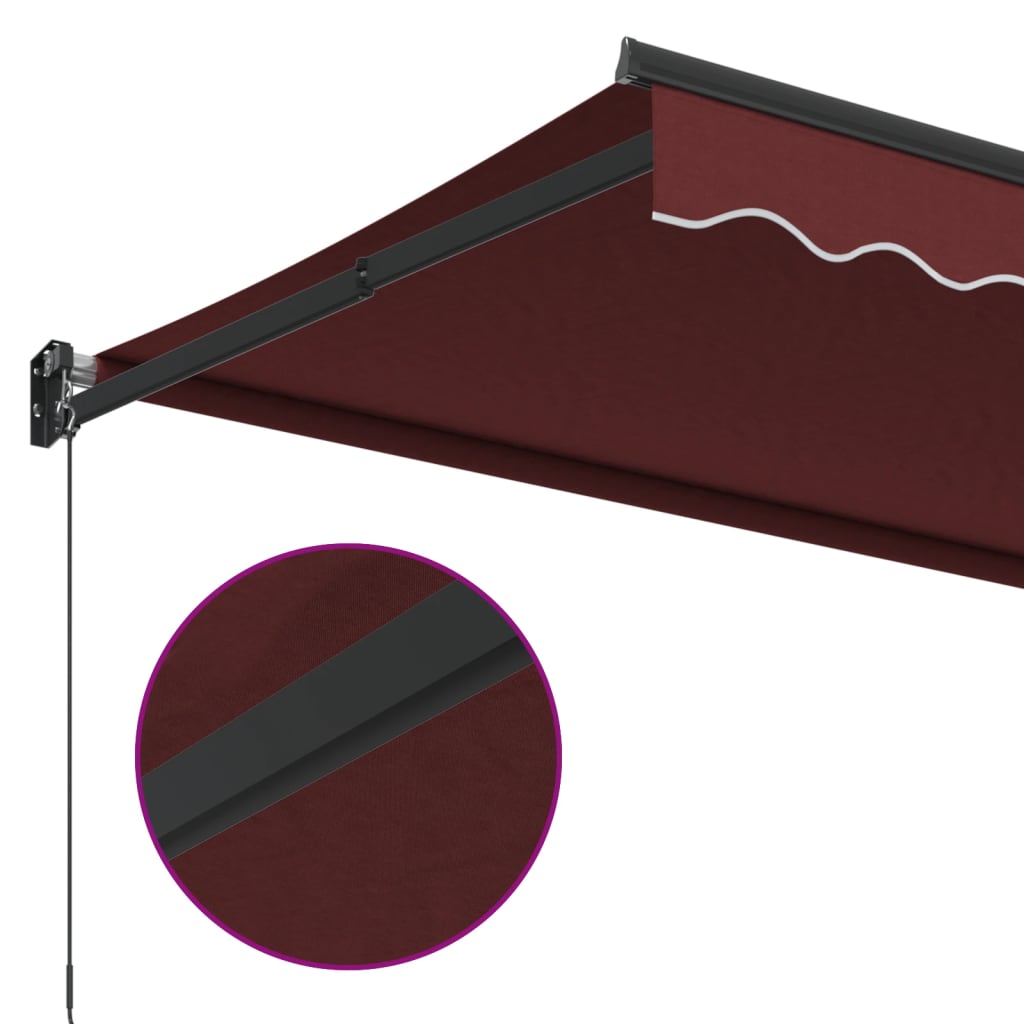 Tenda da Sole Retrattile Manuale Bordò 350x250 cm