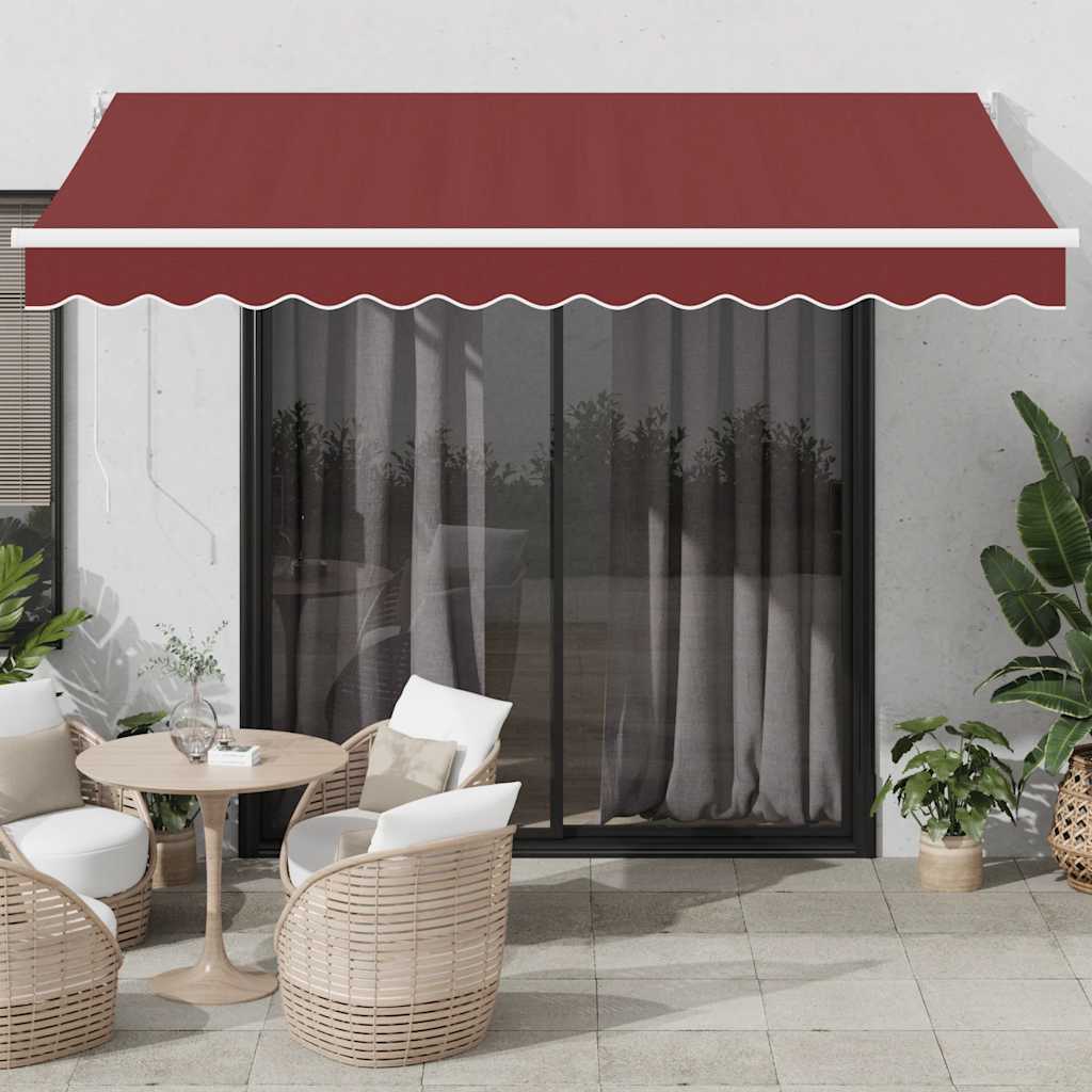 Tenda retrattile Giallo con Cornice Bianca 3,5 x 2,5 m