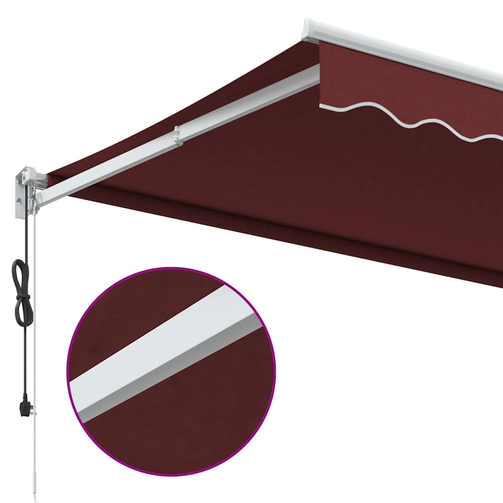 Tenda retrattile Giallo con Cornice Bianca 3,5 x 2,5 m