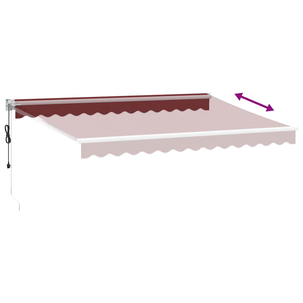 Tenda retrattile Giallo con Cornice Bianca 3,5 x 2,5 m