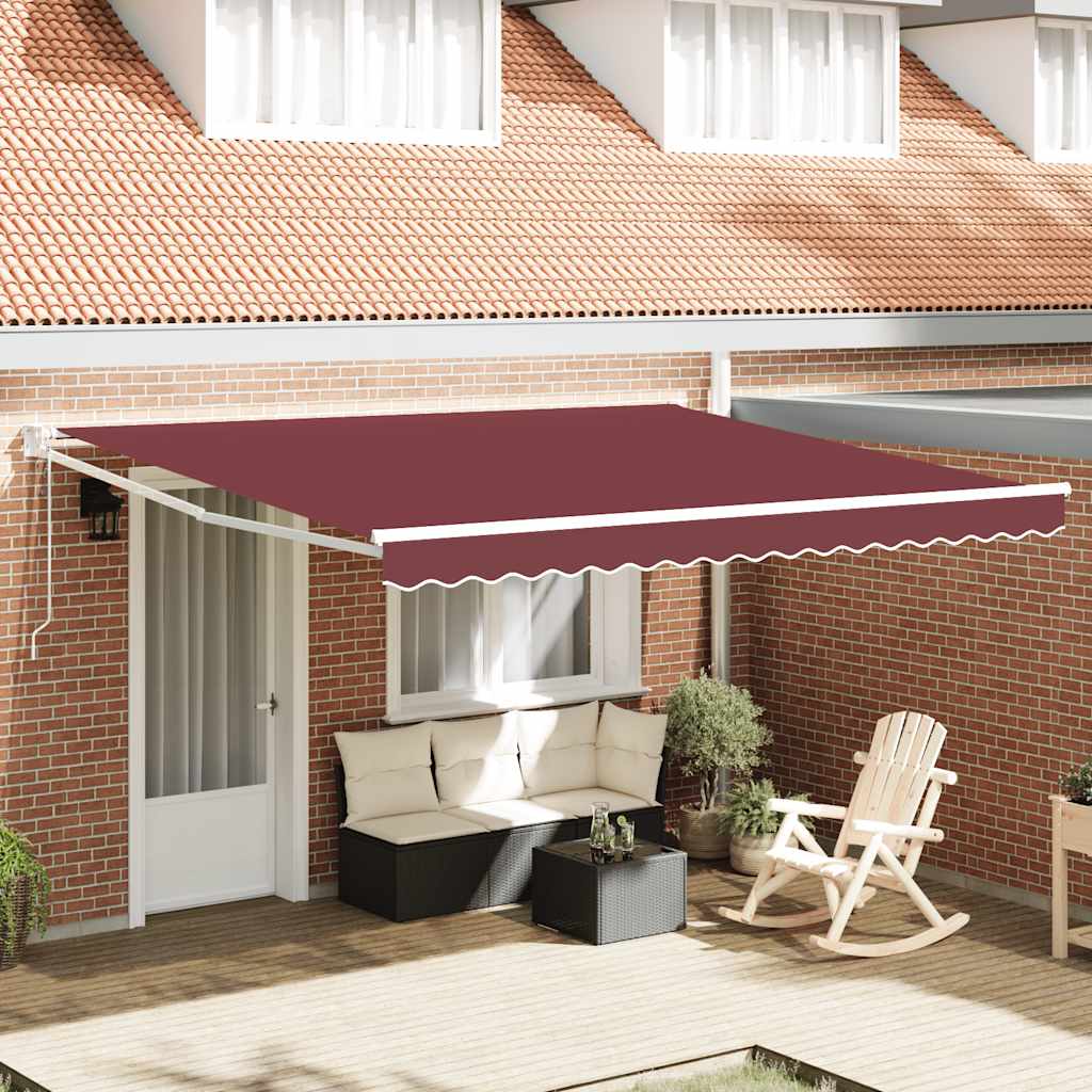 Tenda retrattile Giallo con Cornice Bianca 4 × 3 m