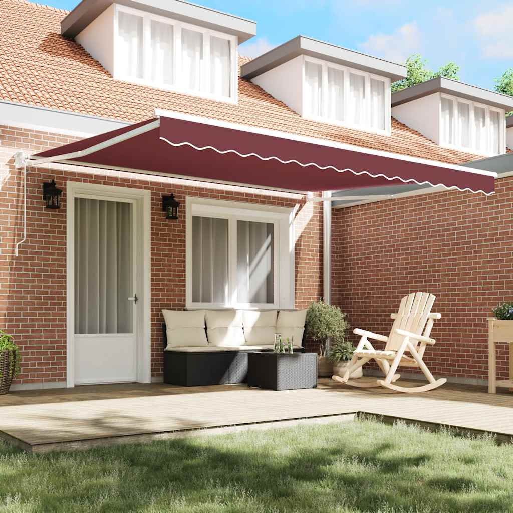 Tenda retrattile Giallo con Cornice Bianca 4 × 3 m