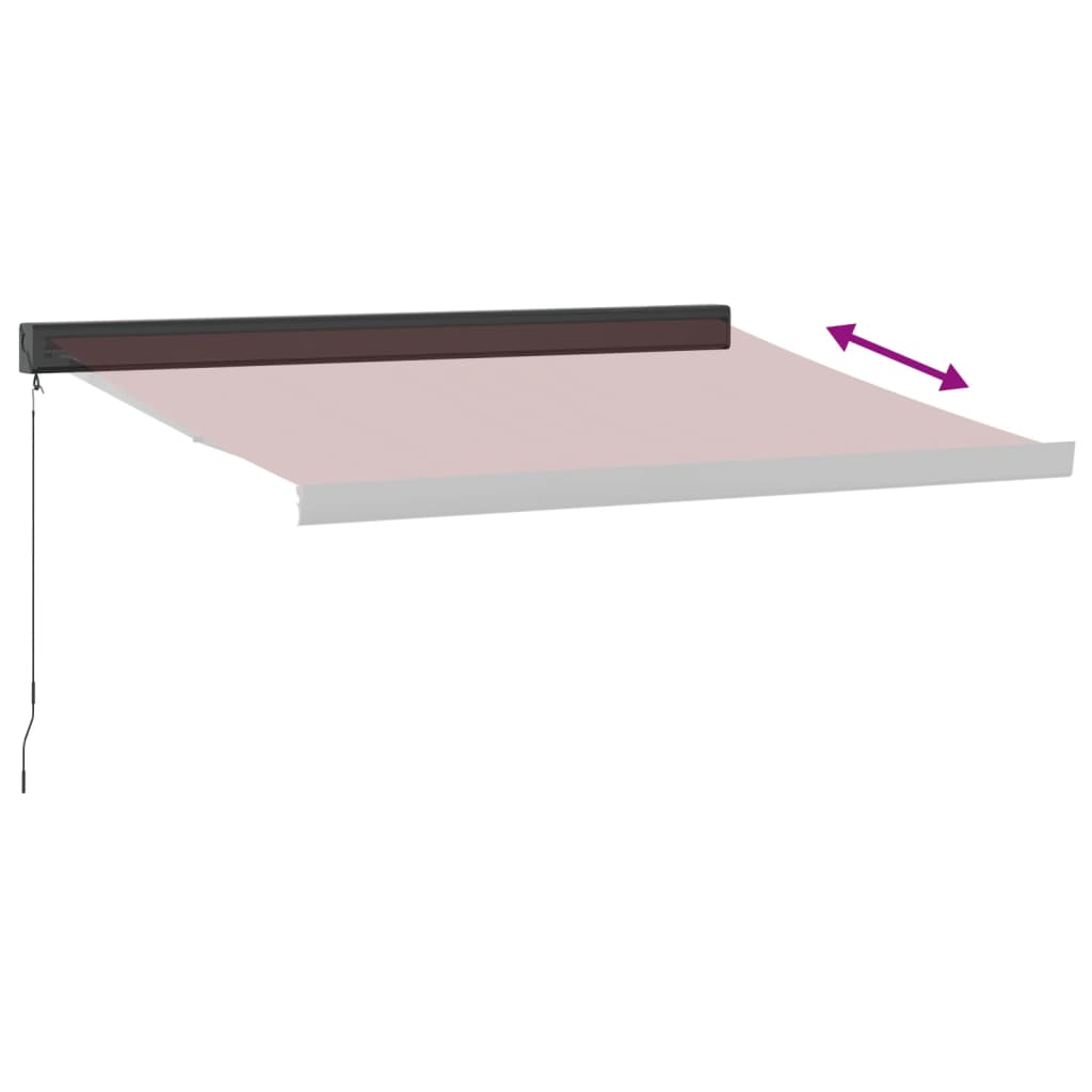 Tenda da Sole Retrattile Manuale Bordò 350x250 cm