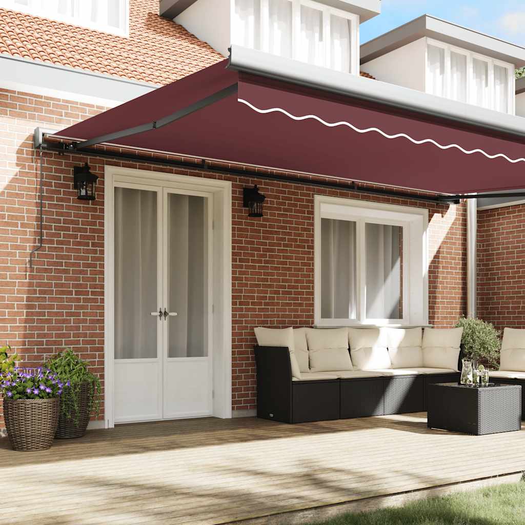 Tenda da Sole Retrattile Manuale Bordò 500x300 cm