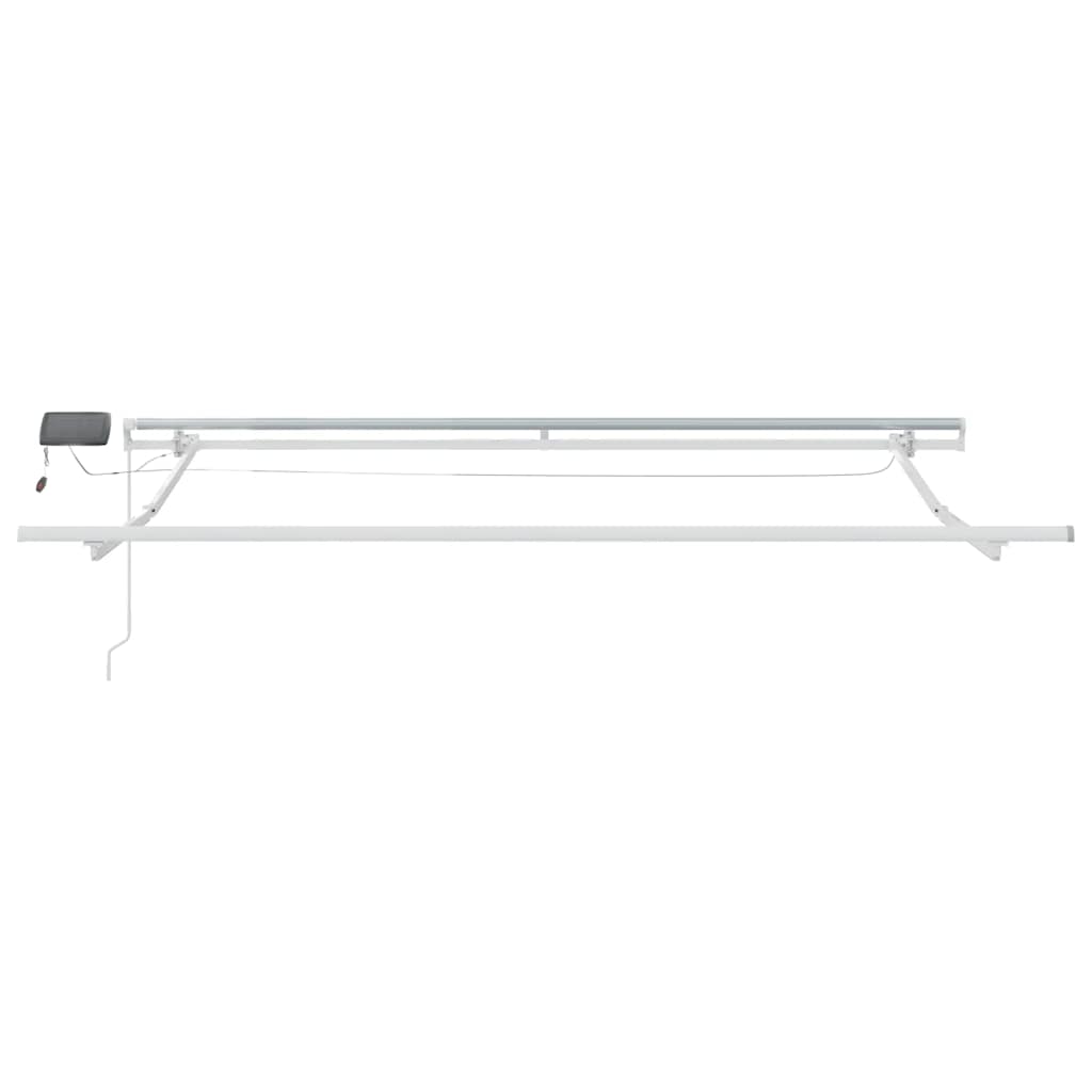 Tenda retrattile Marrone 300 x 250 cm Tessuto e Alluminio