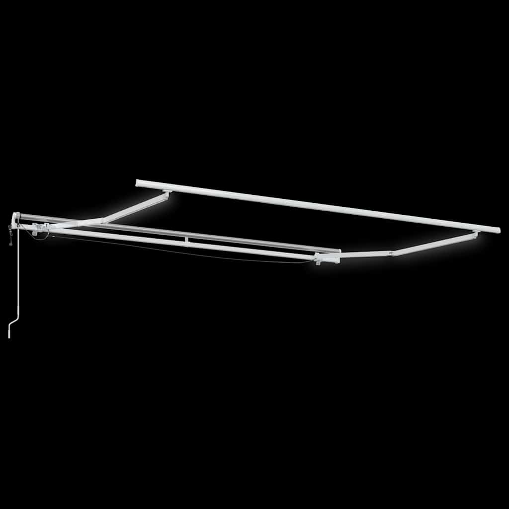 Tenda da Sole Retrattile Automatica con LED Marrone 300x250 cm