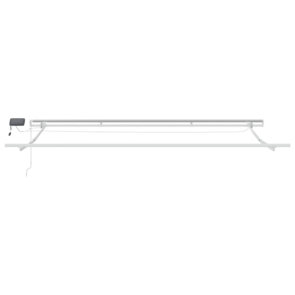 Tenda retrattile Marrone 400 × 300 cm Tessuto e Alluminio