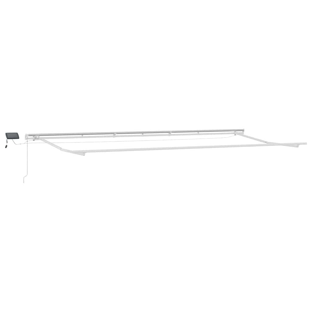 Tenda retrattile Marrone 600 × 300 cm Tessuto e Alluminio