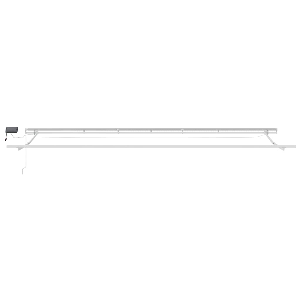 Tenda retrattile Marrone 600 × 300 cm Tessuto e Alluminio
