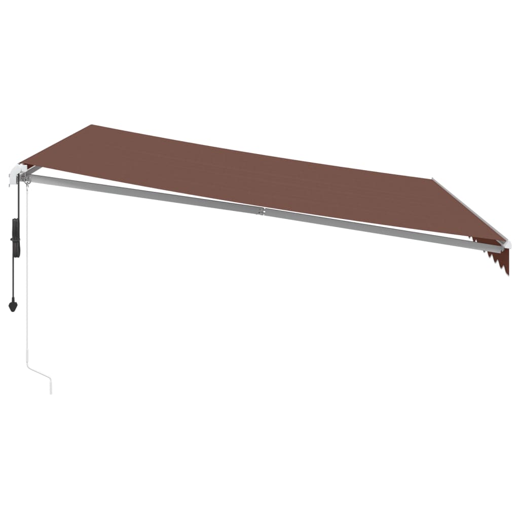 Tenda da Sole Retrattile Automatica Marrone 400x350 cm