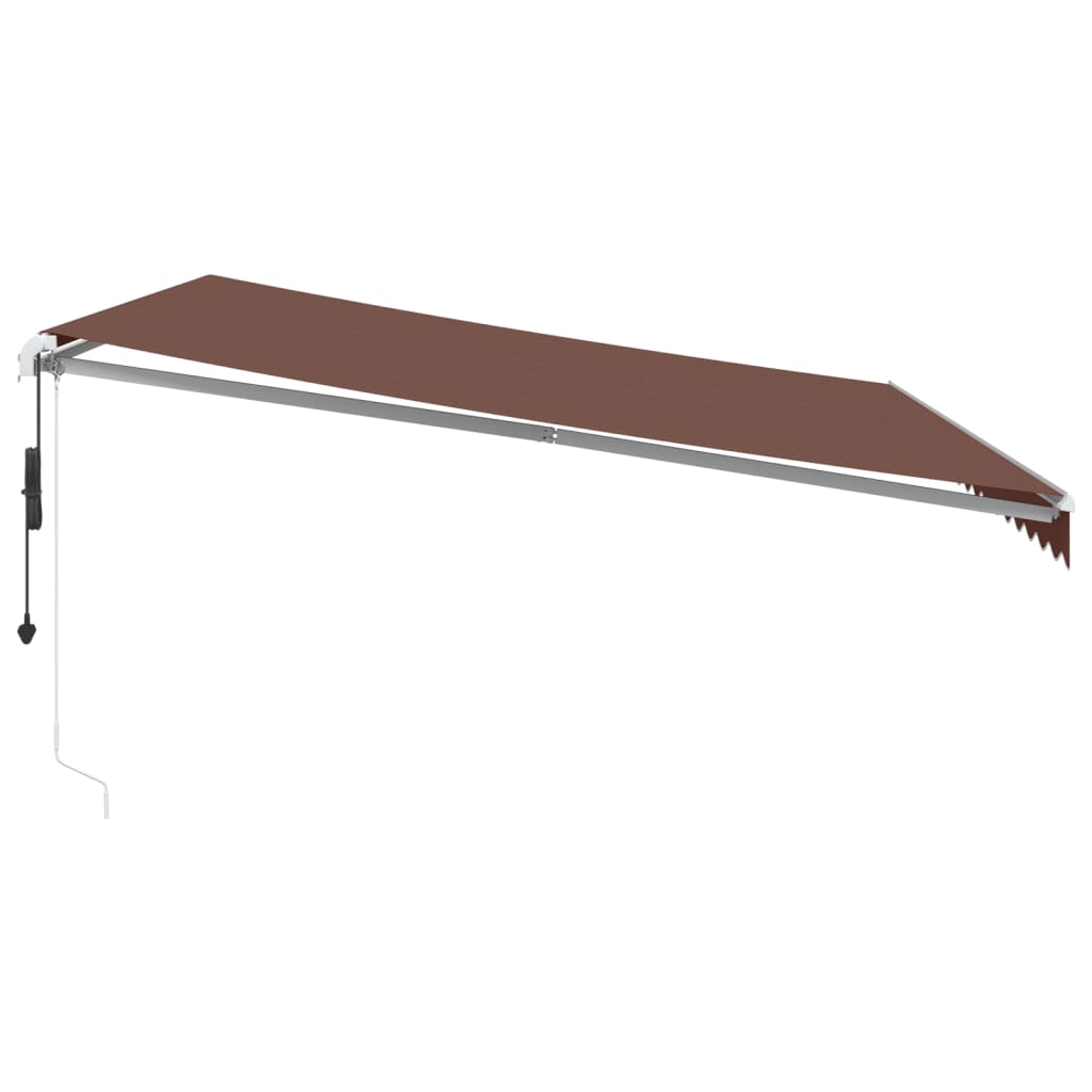 Tenda da Sole Retrattile Automatica Marrone 450x350 cm
