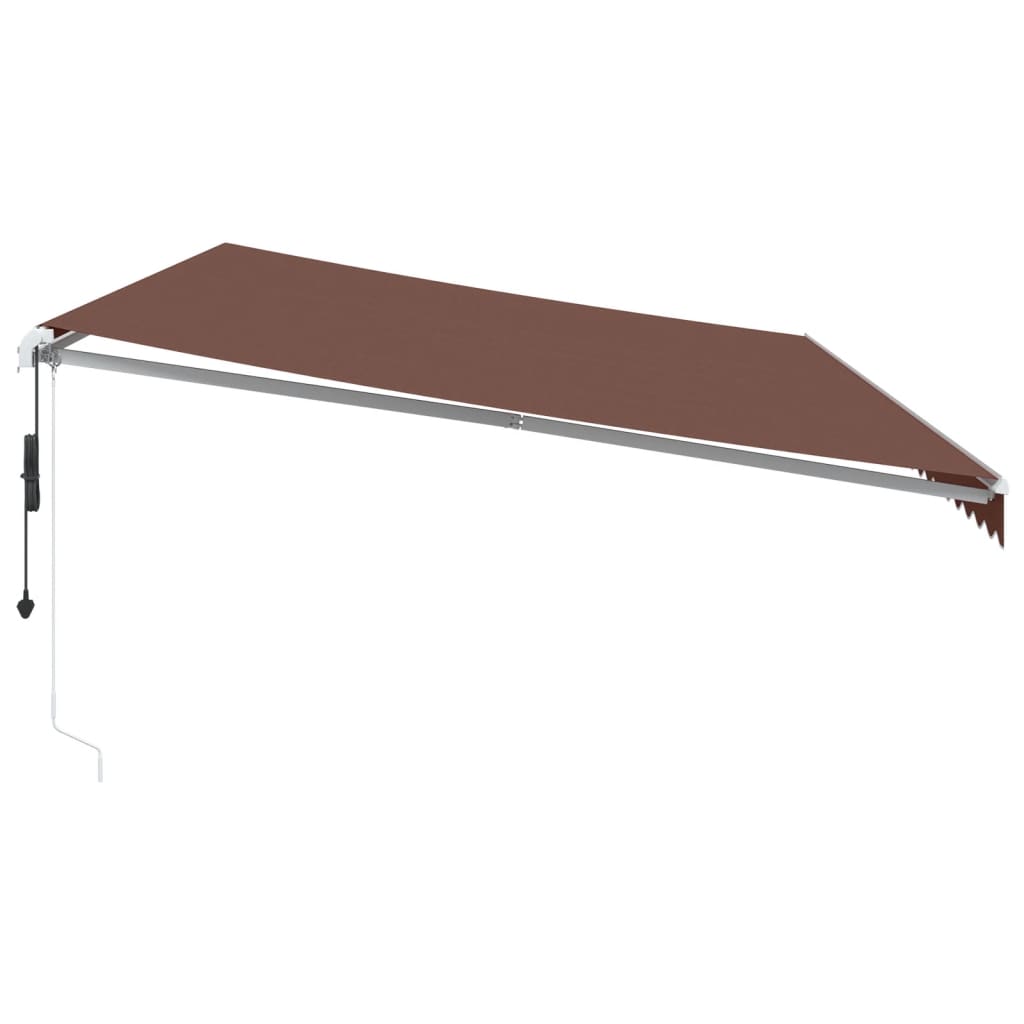 Tenda da Sole Retrattile Automatica Marrone 600x350 cm