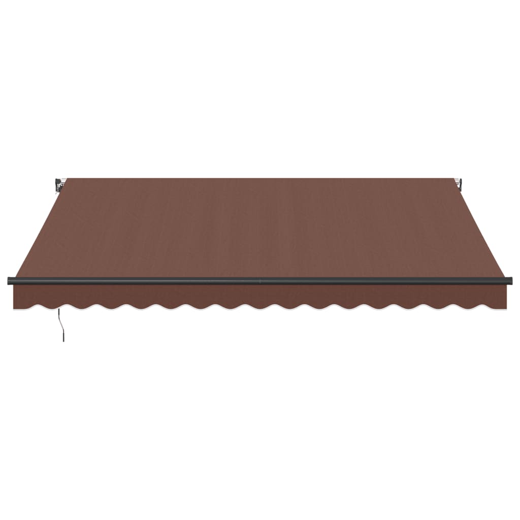 Tenda da Sole Retrattile Manuale Marrone 400x350 cm