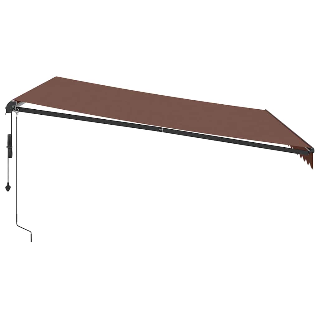 Tenda da Sole Retrattile Automatica Marrone 400x350 cm