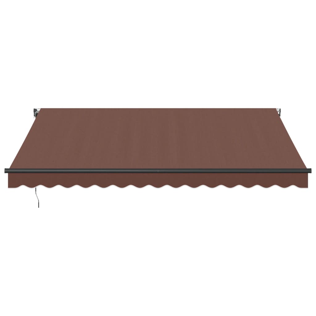 Tenda retrattile Marrone 400 × 350 cm Poliestere